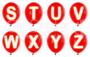 red balloons S-Z