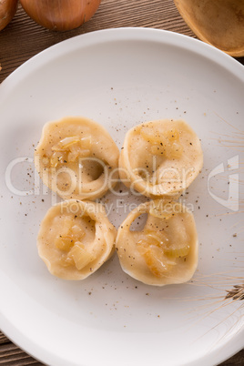 Pierogi.Polish dish .