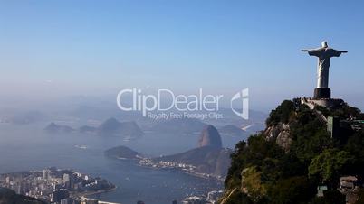 Corcovado Redeemer aerial Rio de Janeiro Brazil helicopter flight