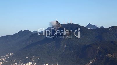 Aerial view of Rio de Janeiro Brazil  zoom out