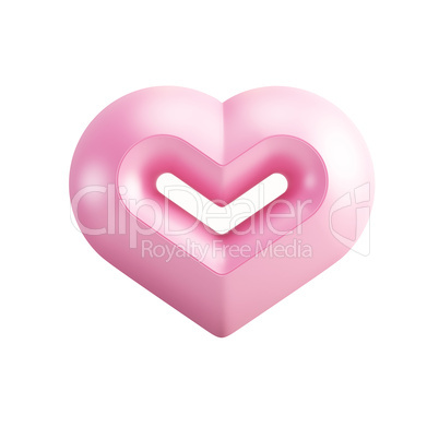 pink valentine heart