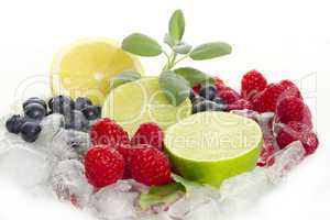 Obst auf Eis