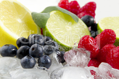 Obst auf Eis