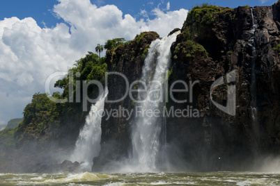Iguazu Falls seen from the River Parana