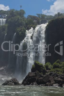 Iguazu Falls seen from the River Parana