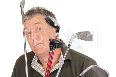 Surprised Golfer