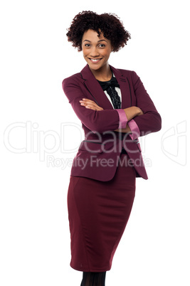 Ambitious female business executive