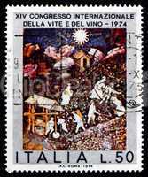 Postage stamp Italy 1974 October, 15th Century Mural