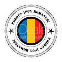 Romanian product stamp