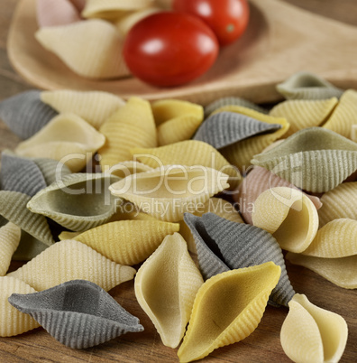 Raw Colorful Pasta