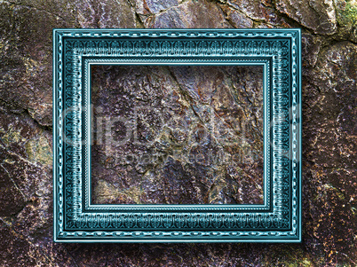 picture frame on a stone grunge background