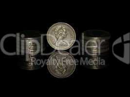 Stacks of £ pound coins