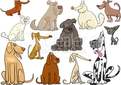 cartoon dogs or puppies big set