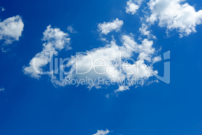 Blue sky and white clouds