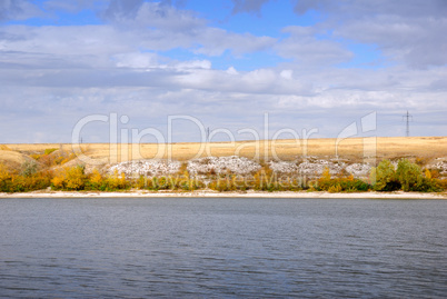 Coastline of the river Don. Russia.