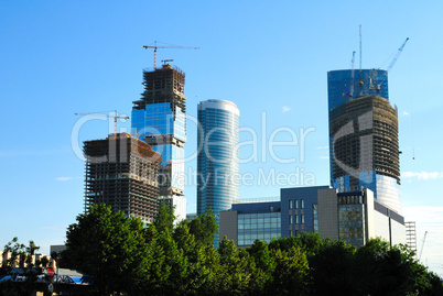 Construction of skyscrapers of the international business centre