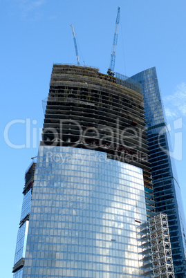 Construction of skyscrapers of the international business centre