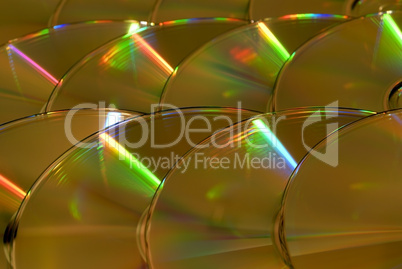 Background from CD disks