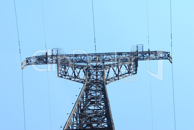 Electricity Pylon in the blue sky