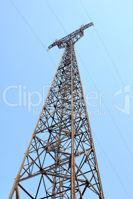 Electricity Pylon in the blue sky