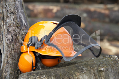 protective helmet outdoor shot