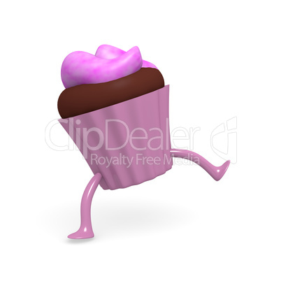 Dancing cupcake