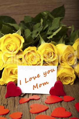 Muttertag - Mother day "I Love you Mom"