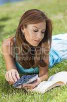 Woman Outside Eating Blueberries & Reading Book