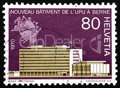 Postage stamp Switzerland 1970 New UPU Headquarters in Bern