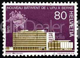Postage stamp Switzerland 1970 New UPU Headquarters in Bern