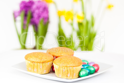 Muffins mit Ostereiern, Muffins with Easter eggs