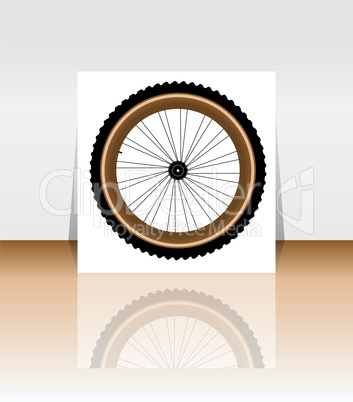 Bicycle wheel symbol