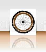 Bicycle wheel symbol