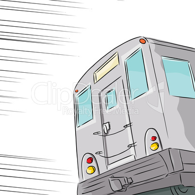 Fast Subway Train