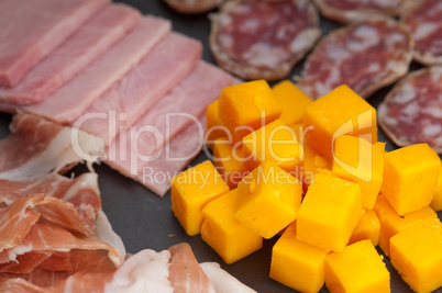 assorted cold cut platter