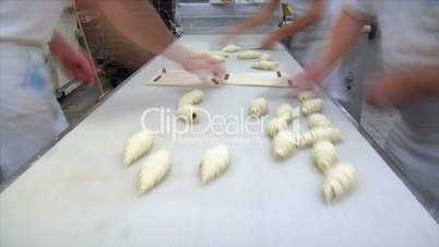 german bakery chocolate roll bun croissant time lapse 10815