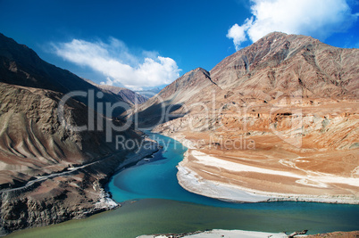 Zanskar and Indus rivers