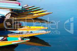 Boats at the Dal Lake Srinagar