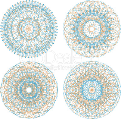 Mandala. Round ornament pattern set