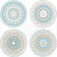 Mandala. Round ornament pattern set