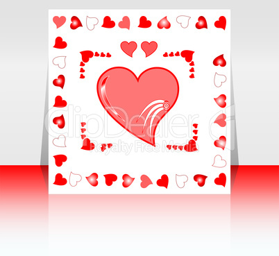 Valentine`s day party design template with place for text