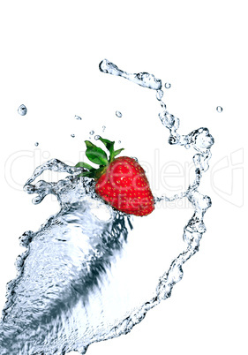 Strawberry In Water