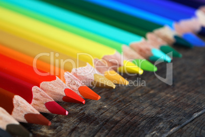 Pencils On Wood