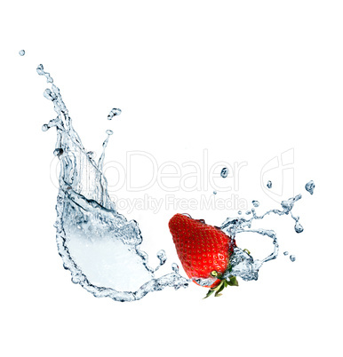 Strawberry In Water