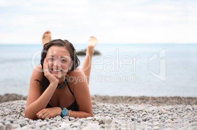 Girl On Beach