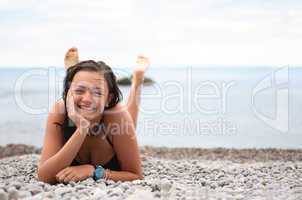 Girl On Beach