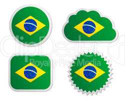 Fahne Brasilien Sticker