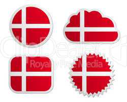 Fahne Dänemark Sticker