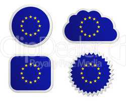 Fahne Europäische Union Sticker