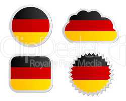 Fahne Deutschland Sticker